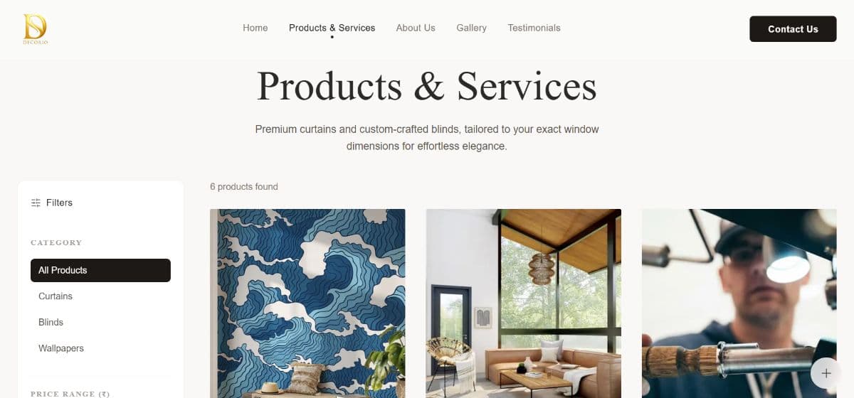 Decorio Curtains & Blinds Asset Showcase 1